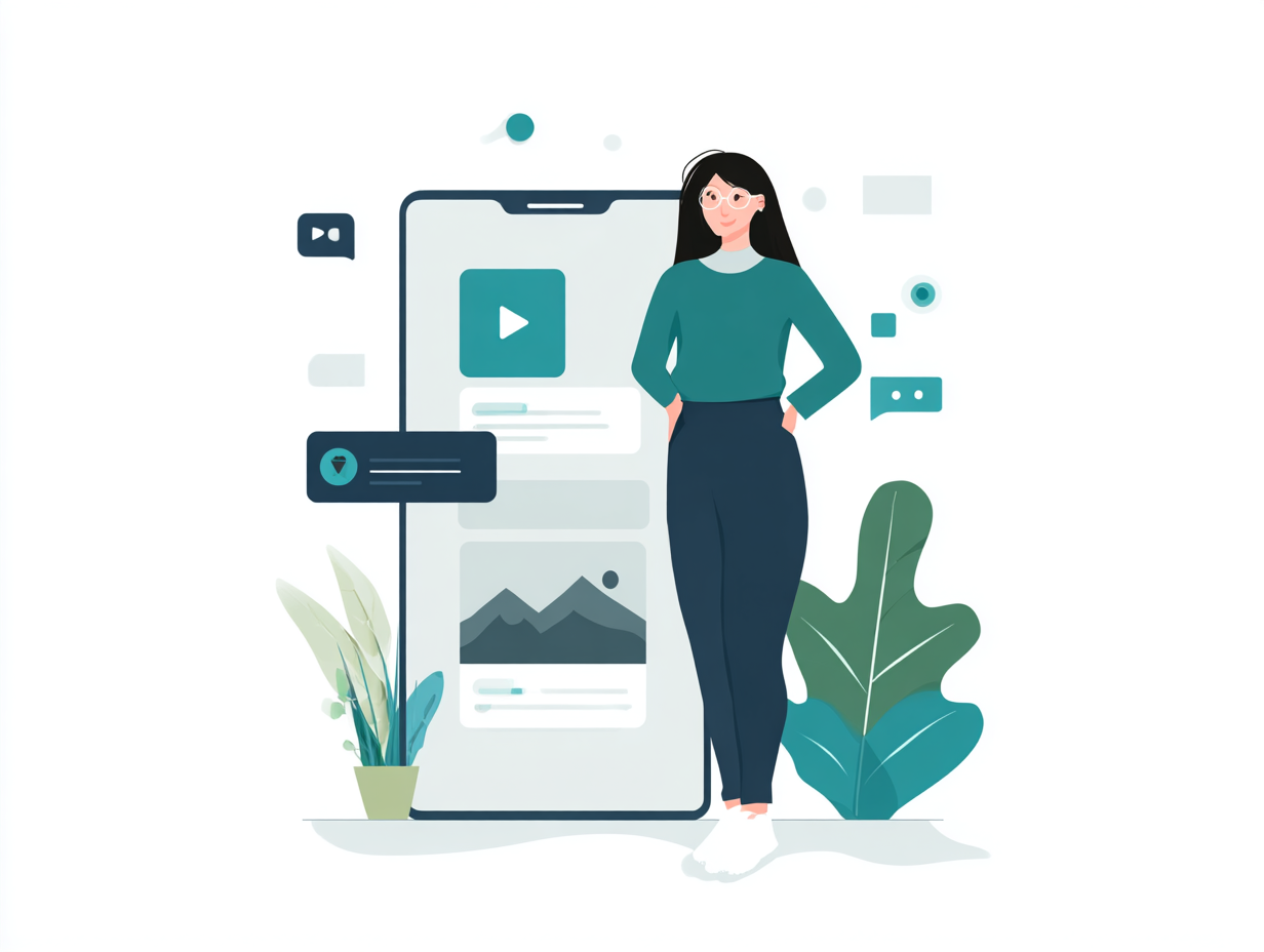 Person standing representing self-service research